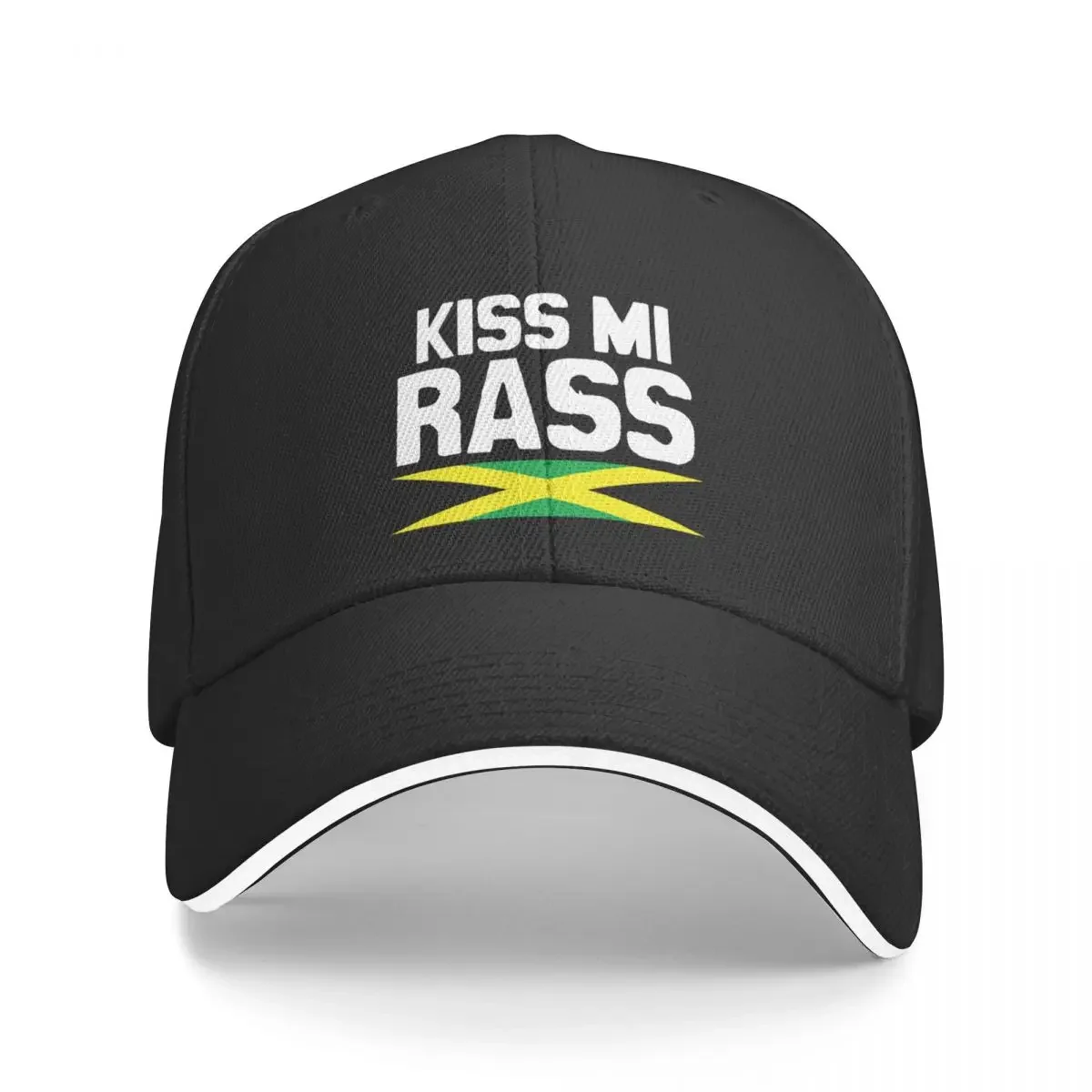 

Бейсбольная кепка Kiss Mi Rass Jamaican Curse Words Jamaican Patois Jamaican Slang Big Up Jamaica | -F- | Мужские шапки Женские