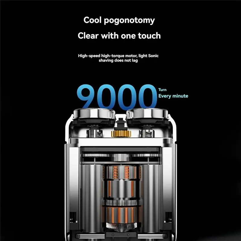 ماكينة حلاقة كهربائية محمولة A33F تريند للسفر مع شاشة ديجيتال ماكينة حلاقة اللحية الكهربائية أداة حلاقة للسفر #3