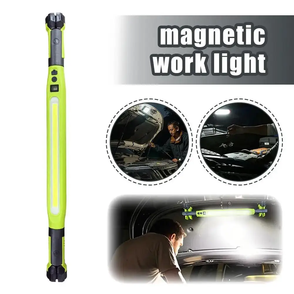 Super Bright COB Auto Repair Light with Magnetic Adsorption Multi-Source Work Light Featuring Charging Hook for Garage And Car M