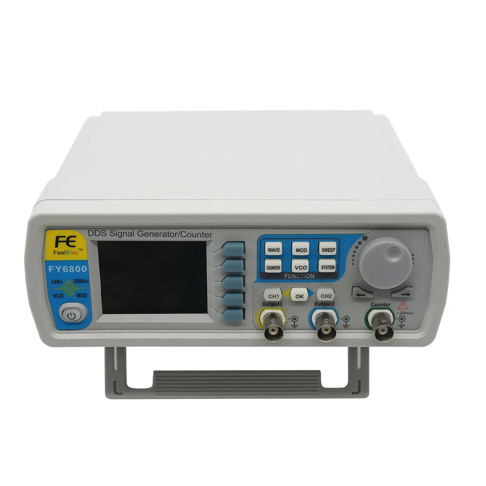 FY6800-60M DDS Signal Generator with Dual Channel 0.01-100MHz Function Arbitrary Waveform Pulse