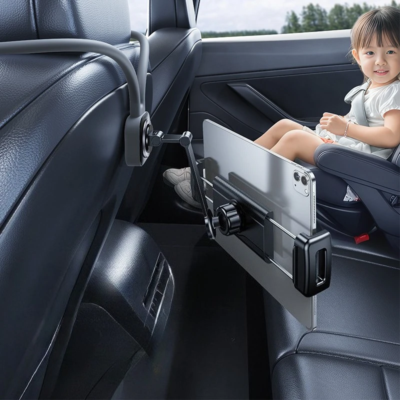 Hipacool Car Seatback Tablet Holder Stand 360° Rotatable for 4.7-13“ Tablet Bracket for Sports Seat Universal Car Accessories view 6