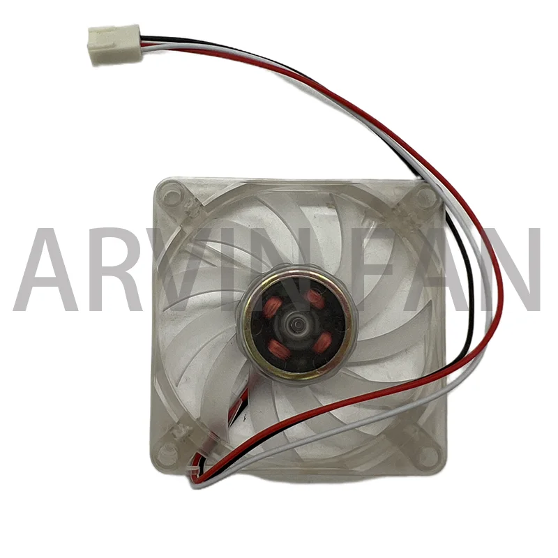 Computer Led Fan 70mm Red Cpu Pc Cooling Fan Slim 10mm Thickness 70X70X10 mm 12V Low Noise 0.18A 3300RPM 3-Pin EC7010L12C-CL