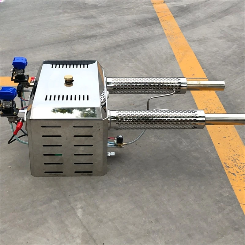 Double cylinder atomizer, electric pesticide sprayer, atomizer