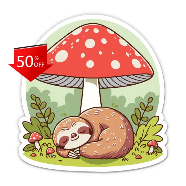 

Sloth Sleeping under a Vintage Bumper Walls Window Laptop Gift Cool Trendy Funny Cute Unique
