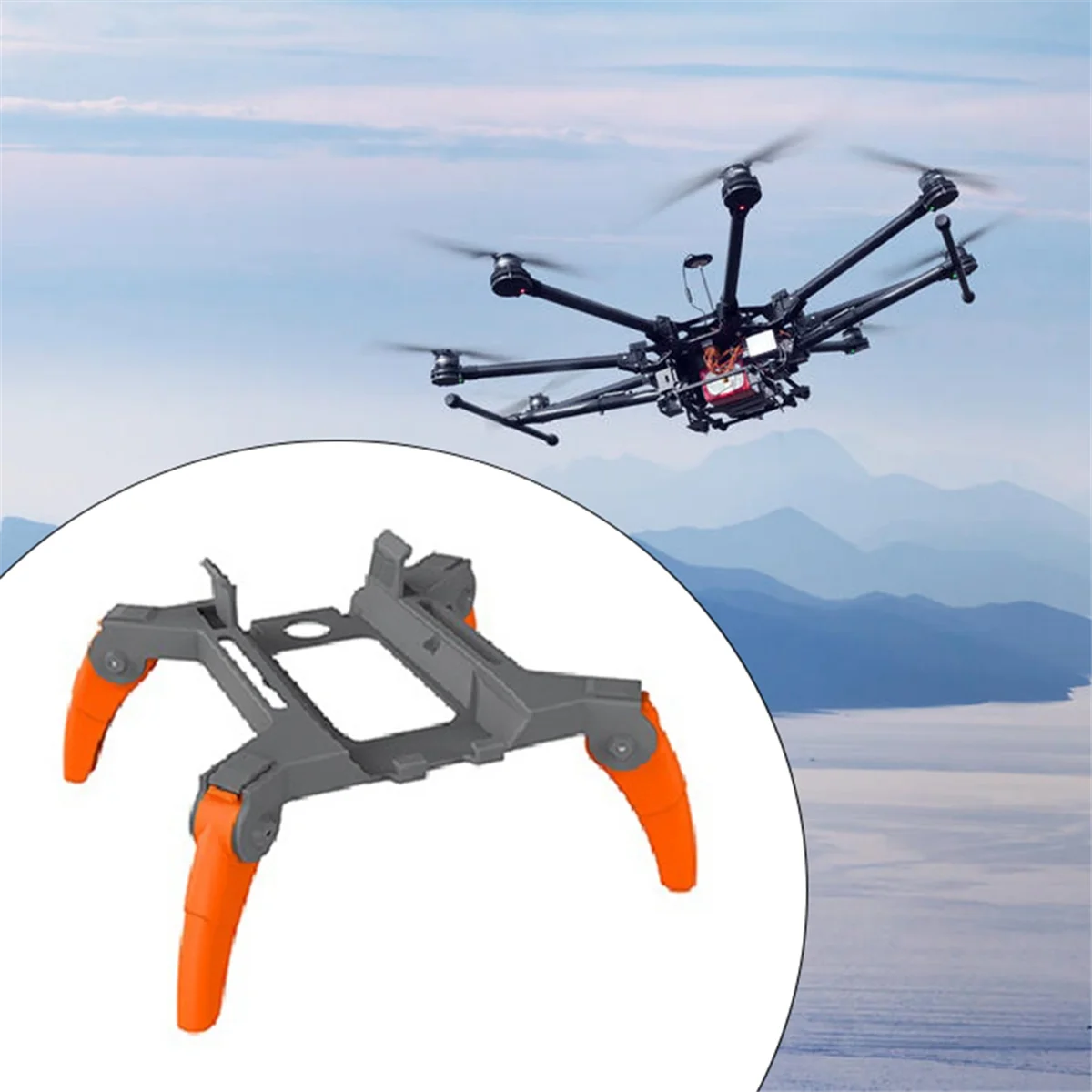 Складная защита для поддержки ног шасси для Mavic3/3Cine, аксессуары для дронов, серый