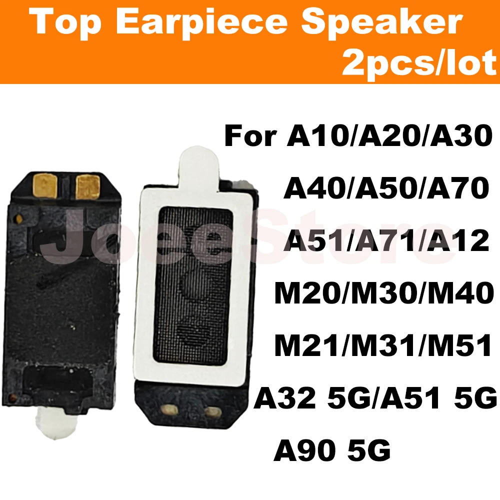 2pcs Top Earpiece Ear Speaker Sound Receiver Flex Cable For Samsung A10 A12 A20 A30 A50 A50S A51 A70 A70S A71 A30S A90 A32 4G 5G