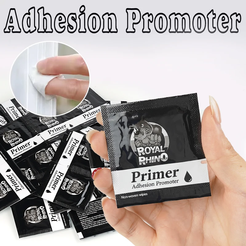 4/100pcs Primer Adhäsion promotor beutel Vlies-Tücher für doppelseitige Klebeband verstärker Autozubehör klebriger Hilfs kleber – Detail 5