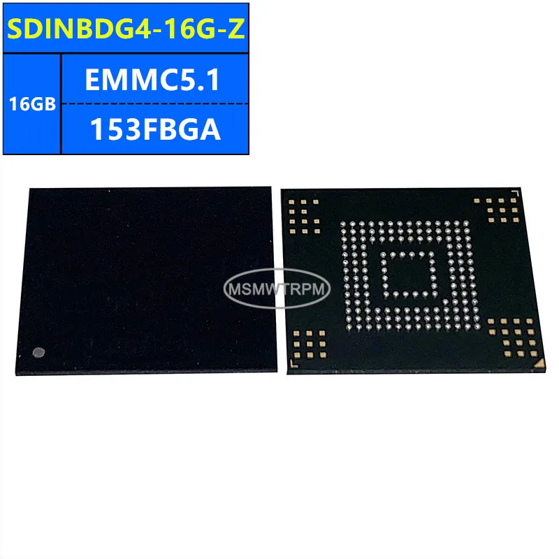 

SDINBDG4-16G-ZA SDINBDG4-16G-Z SDINBDG4-16G-XI1EMMC5.1 16GB 153FBGA Memory Chip IC Electronic Components New Original