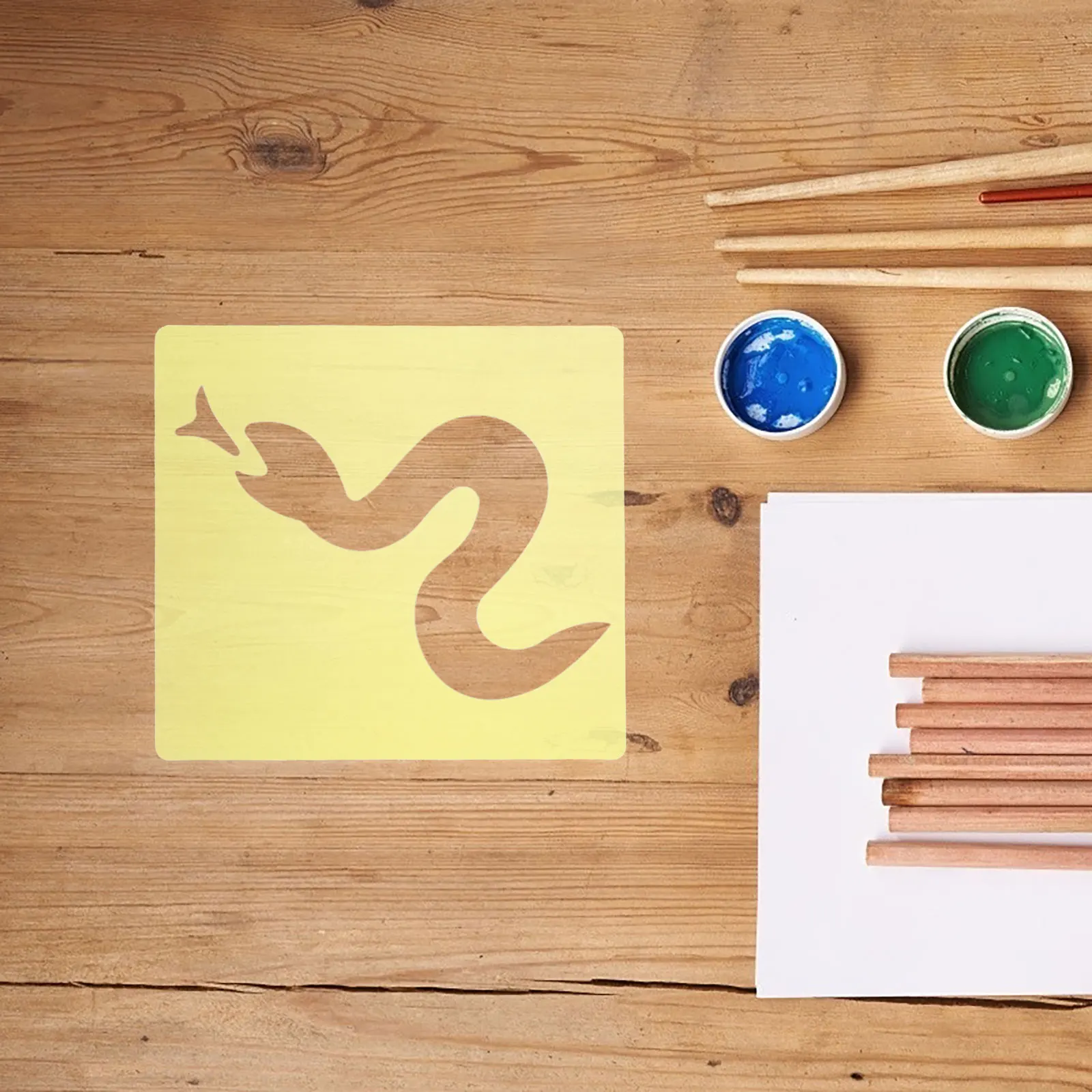 12pcs Drawing Templates Stencils Kids Chalkboard Paint Tracing Craft Animal Educational Safe Geometric Patterns