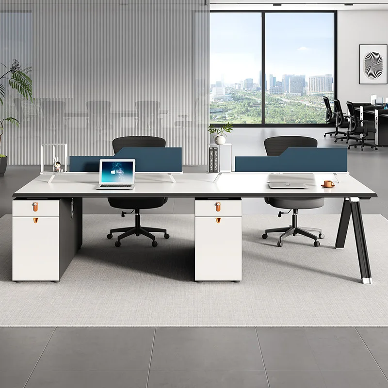 Staff Desk Staff Desk Card Space Four-person Six-person Board Office Furniture Staff Office