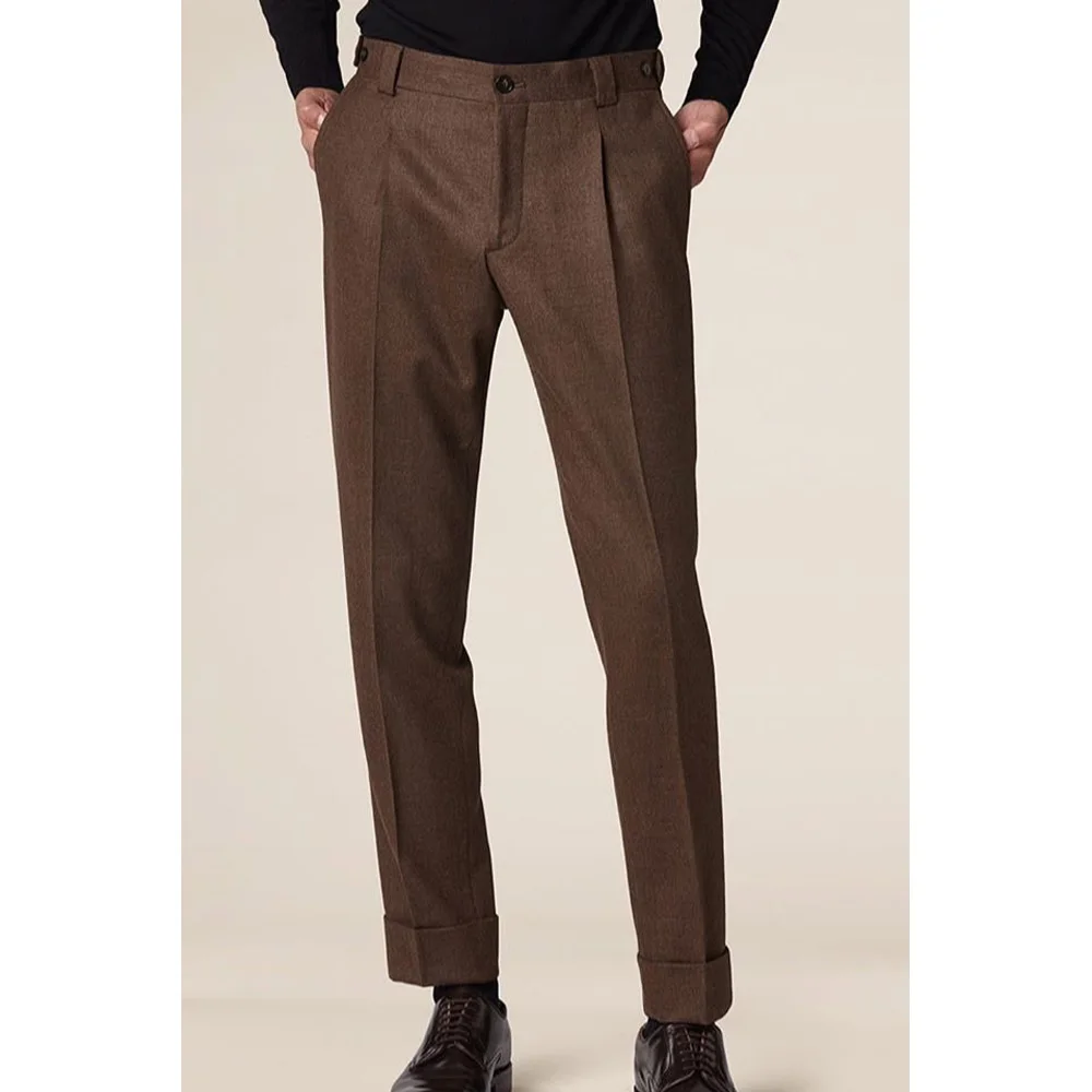 

Мужские костюмные брюки, однотонные облегающие брюки с плоской передней частью, модные удобные дышащие брюки для мужчин, официальное офисное свадебное платье