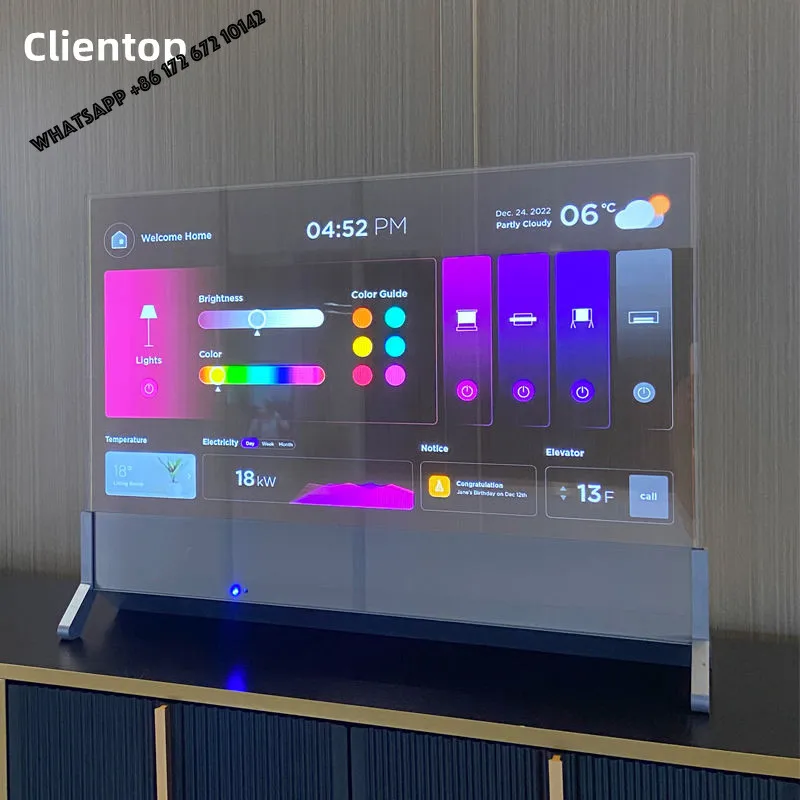 New Arrival 30 Inch Transparent Oled Display 1080P FHD 1080*1920 Custom Base SKD Factory Supplier Transparent Oled Screen