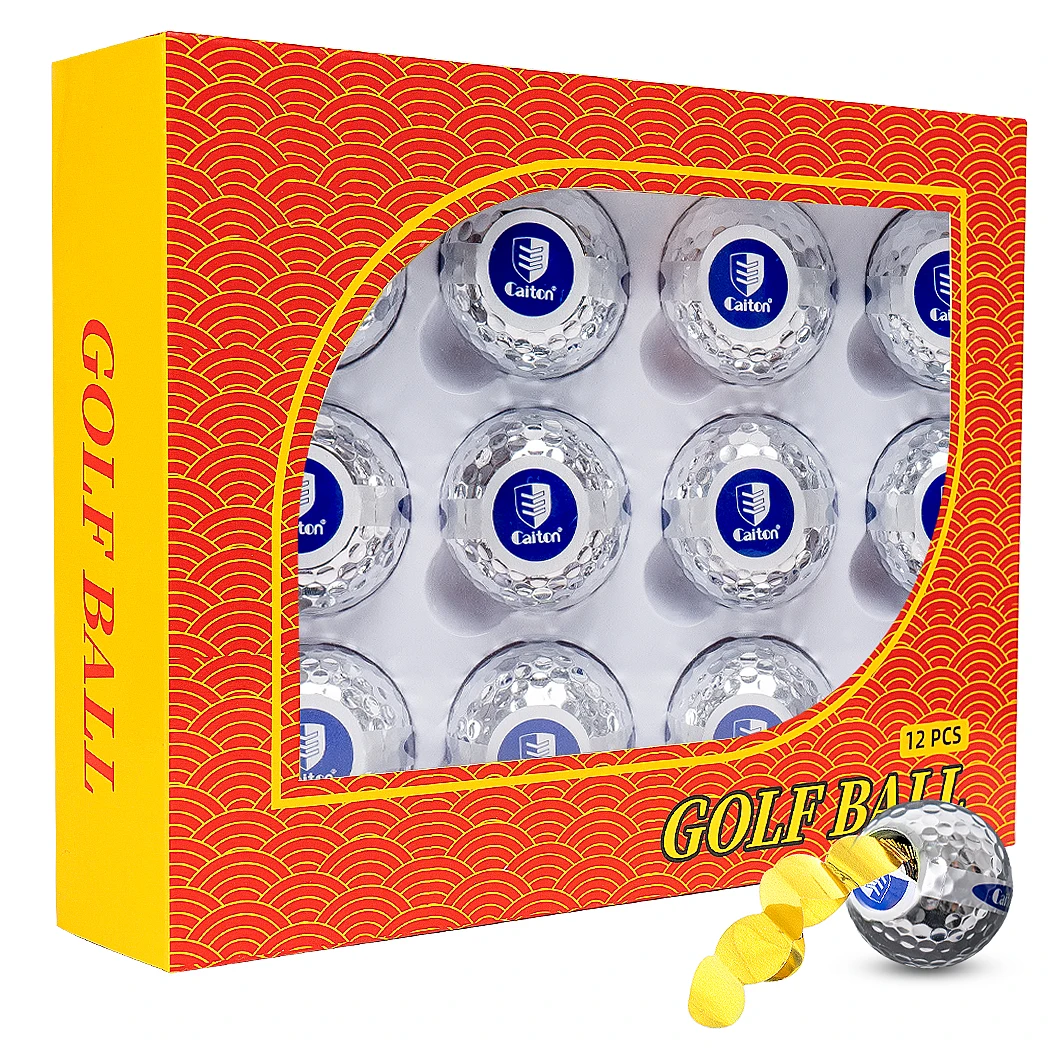 Caiton 12Pcs Funny Golf Gag Balls, Streamers Fly Out on Impact, Great for Celebrations, Amusing Gifts, Top Pick for Parties