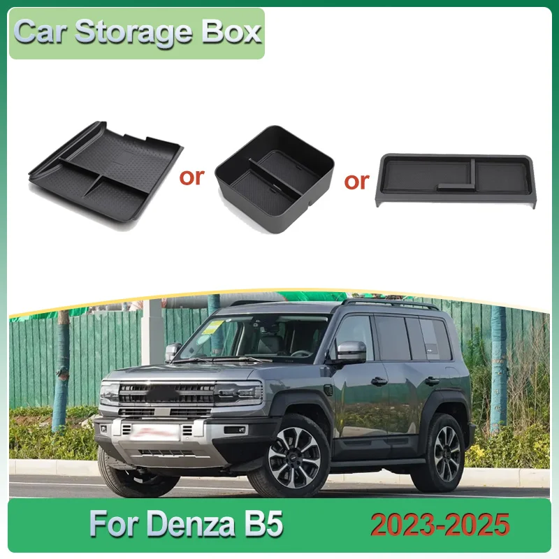 

Armrest Storage Box For BYD Fangchengbao Bao5 Denza B5 2023~2025 Under Central Control Behind Central Control Screen Accessories