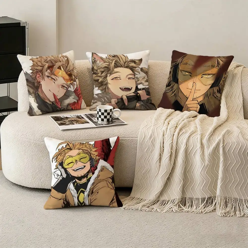 BNHA Hawks M-MHA Pillow Case Pattern Printed Pillowcase For Living Room Sofa Cushion Cover