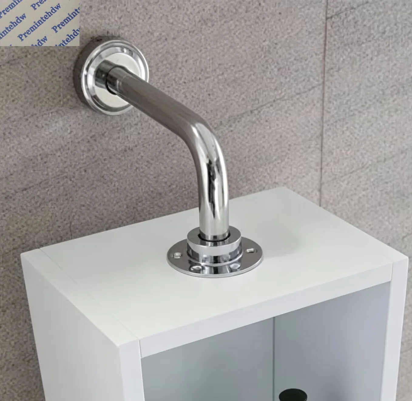 1Pair Stainless Steel Wall Mounted 360 Degrees Rotating Bathroom Cabinet Pivot Hinge Bracket Hardware