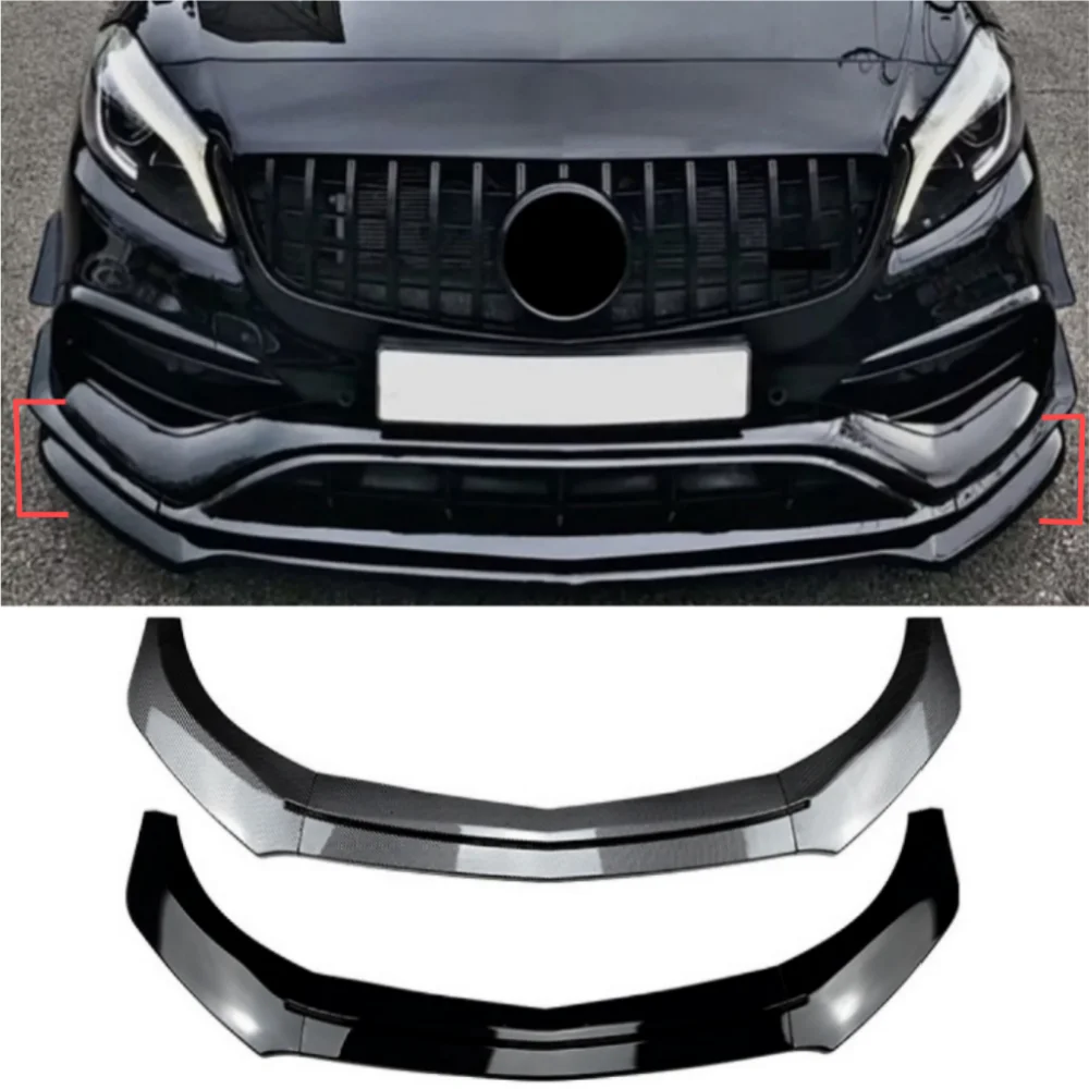 

Для 2013-2018 Mercedes Benz A-Class W176 A200 A260 A45 AMG передний бампер спойлер ABS сплиттер