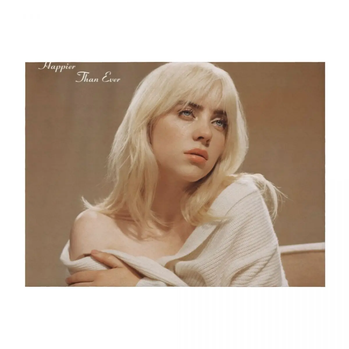 

Happier Than Ever When We All Fall Asleep Throw Blanket Soft Plaid manga Sofas Hairys Blankets