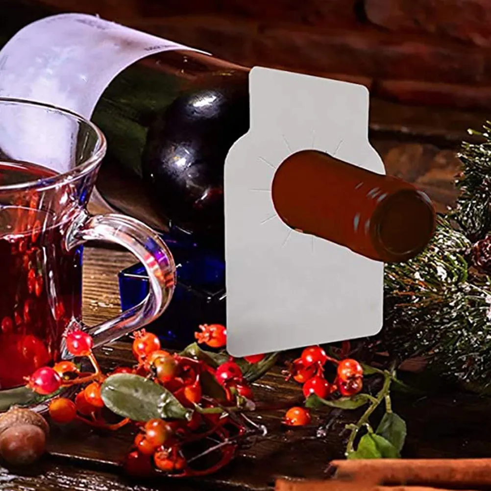 200Pcs Wine Bottle Hanging Tags Double-Sided Paper Labels Replaceable Wine Cellar Tags Bottle Labels Double Side Tag