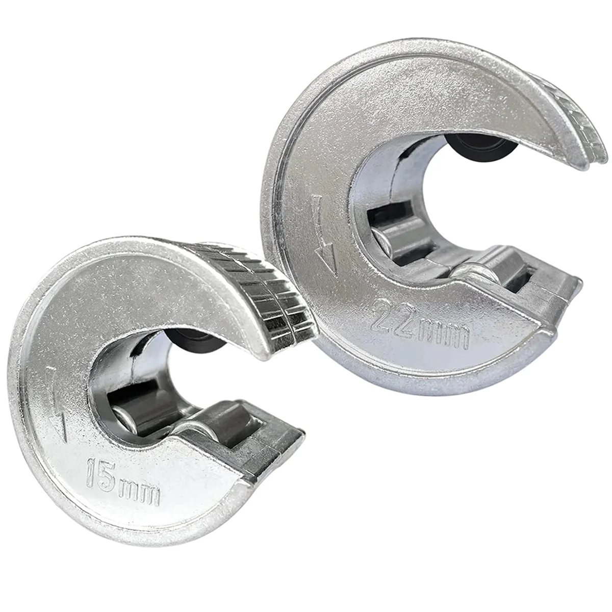 2pcs Pipe Cutter 15mm and 22mm Set Copper Pipe Slice Tube Cutter with 2 Replacement Cutting Wheels