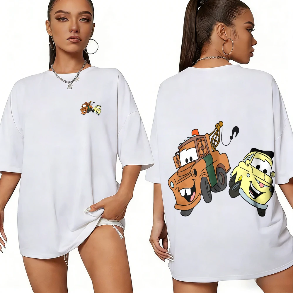 

Летние автомобили Disney's Show The Partnership Image of The Incisor and The Yellow Car Футболки с принтом из 100% хлопка для мужчин и женщин