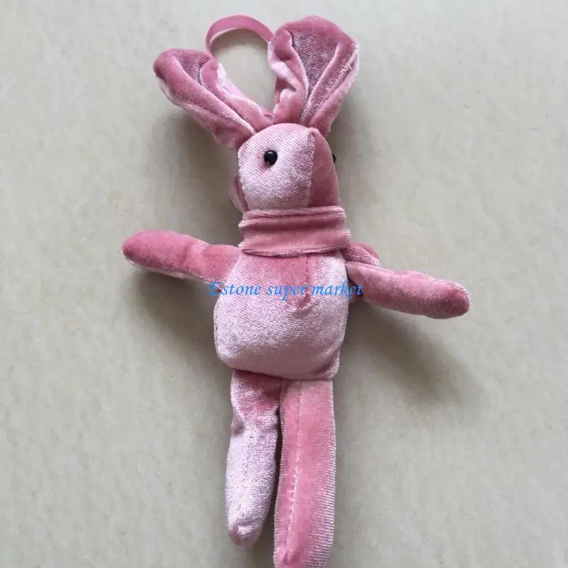 

090B Rabbit Plush Doll Couple Presents Ornament Luck Doll Animal Design Backpack Decorative Doll Embellishment