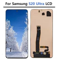 100% Geteste Lcd Voor Samsung S20 Ultra Screen Vervanging S20ultra G988 G988f Lcd-Scherm Touchscreen Digitizer Assemblage