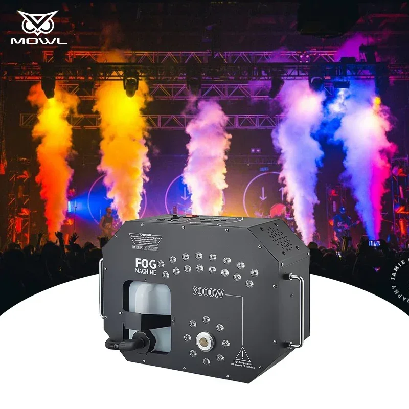 

Stage Effect 3000W DMX Vertical Stop Gas Column LED Fog Smoke Sprayer Jet Machine for Dj Bar Disco