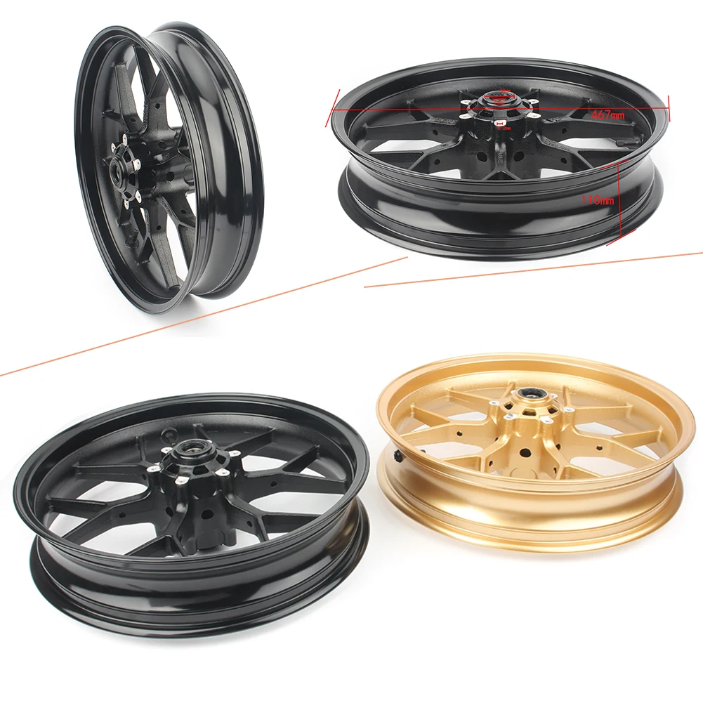 F5 CBR 600 RR Motorcycle Aluminum Front Wheel Rim For Honda CBR600RR 2013 2014 2015 2016 2017 2018 Gold/Black