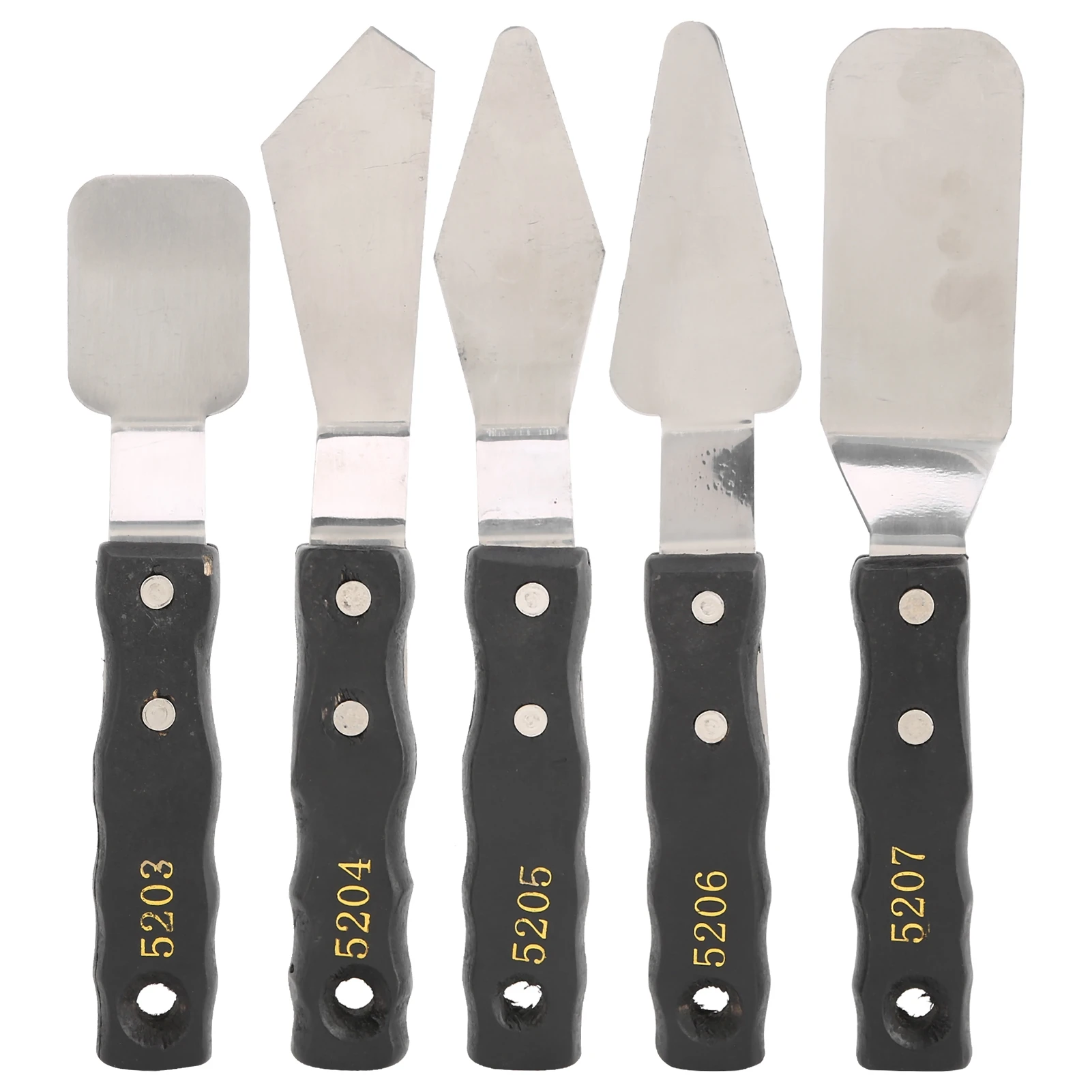 Knife Painting Mixing Scraper Portable Multipurpose Easy Cleaning Palette Knife Set for School for Studio for Home for Gallery