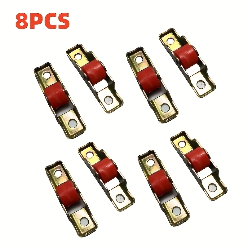 8Pcs Sliding Door Window Pulley Mute Roller Plastic Single W