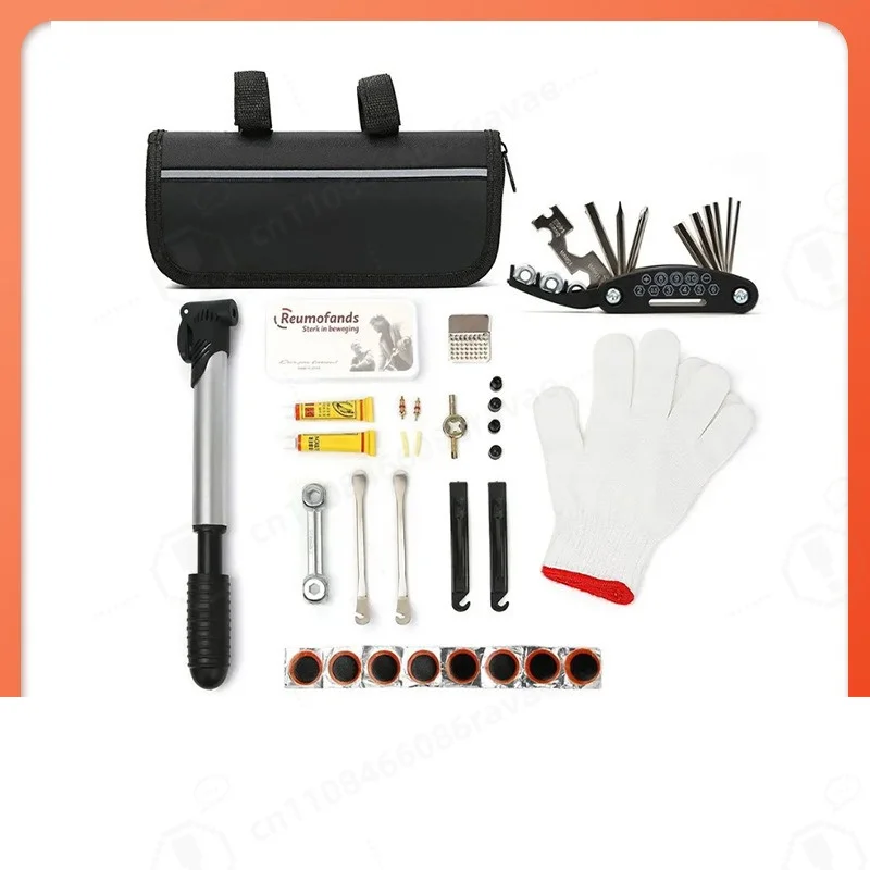 Bike Repair Tool Kit, Portable Multifunctional Bicycle Maintenance Bag, Tire Patching Tools For Road Mountain Bike Replacement
