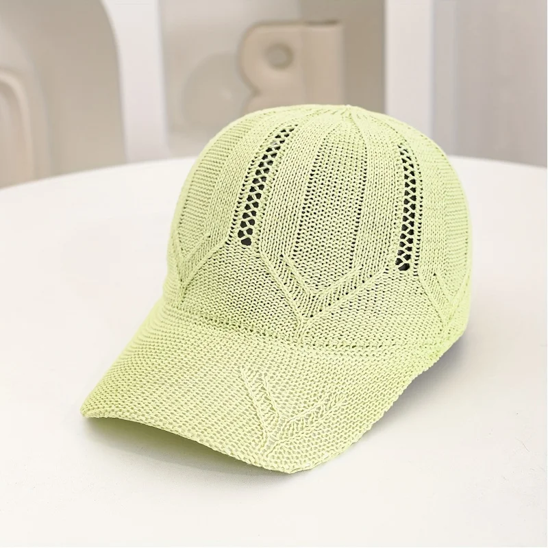 Arrow Baseball Cap Summer Women Hollow-Out Breathable Wide Brim for Smaller Face Look, Versatile Sports and Leisure Hat