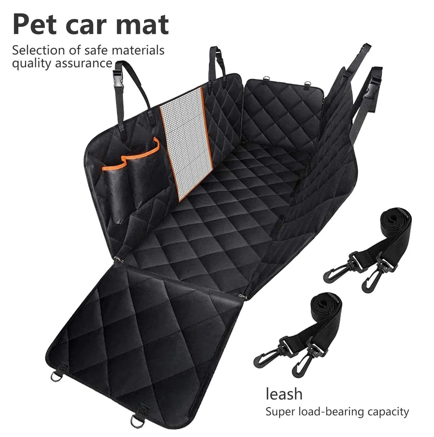 Dog Car Seat Cover for Pets 100% Waterproof Seat Cover Hammock 600D Heavy Duty Scratch Proof Nonslip Durable Soft Back Seat Cove