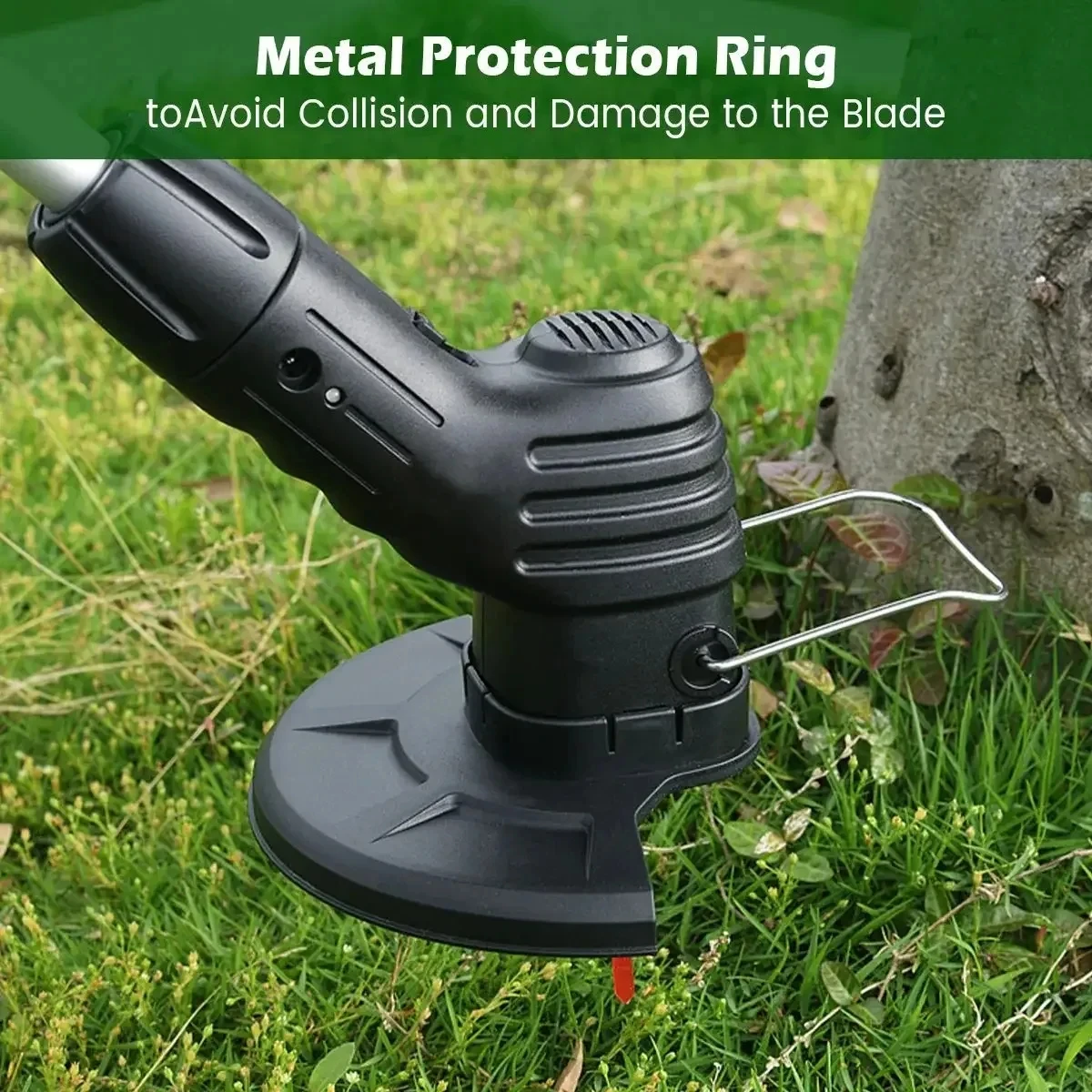 Portable Rechargeable Garden Mower Lithium Battery Mower Gardening Lawn Mower Household Weeder Garden Weeder Weeding Wheel