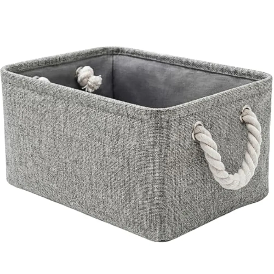 

Storage Bins for Shelves - 11.8x7.9x5.2 inch Small Storage Baskets for Organizing, Fabric Storage Cubes Closet Organizer for Ho