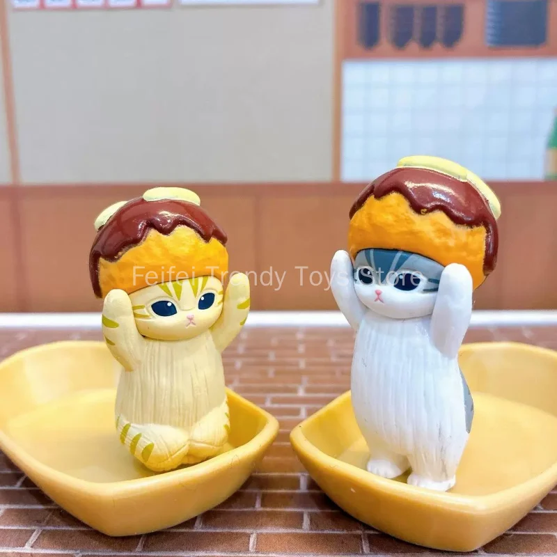 

Genuine Bandai Gachapon Toys Mofusand Takoyaki Styling Capsule Cartoon Anime Figure Cat Model Desktop Decoration Gifts Toys