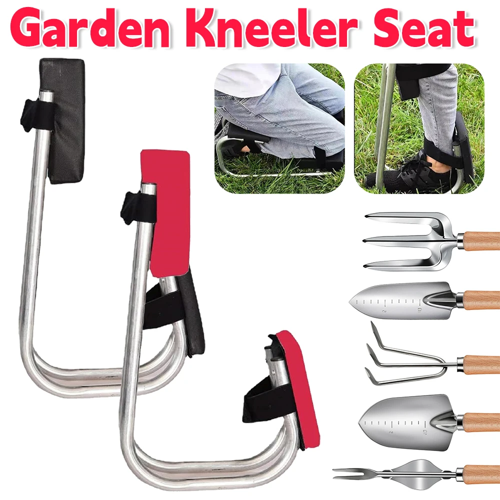 

Garden Kneeler Seat Wearable Kneeling Stool Protecting Knee Pads Seat Portable Garden Knee Stool for Farm Work Gardening Tool