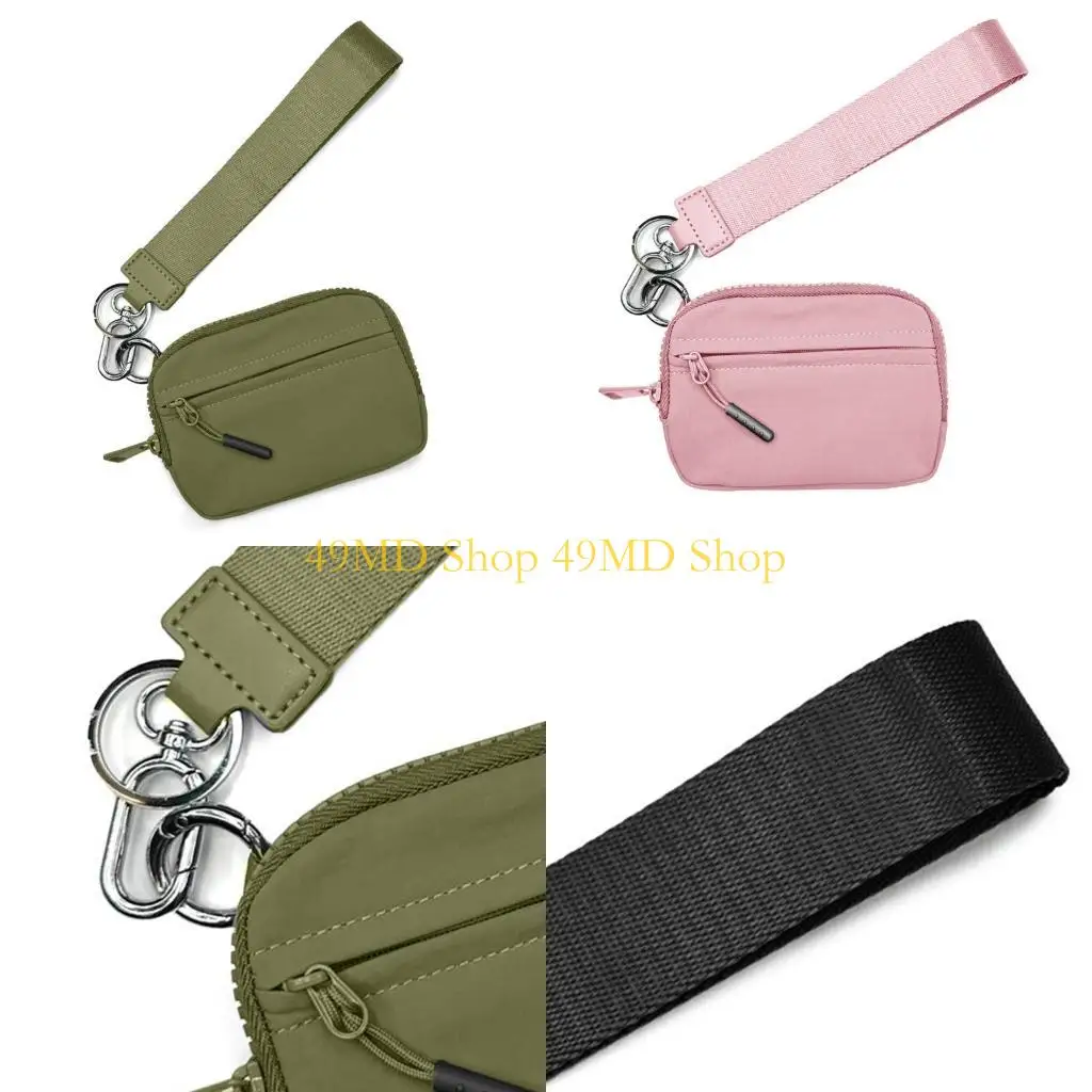 

49MD модный нейлоновый кошелек износостойкая конструкция компактный держатель для карт на молнии портмоне для женщин и девочек