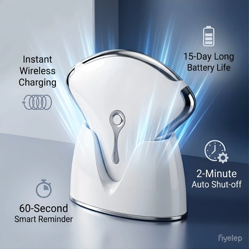 

Electronic Ionic Facial Massage Device Hot Cold USB Plug for Skin Tightening Rejuvenation Lift Made of ABS Material