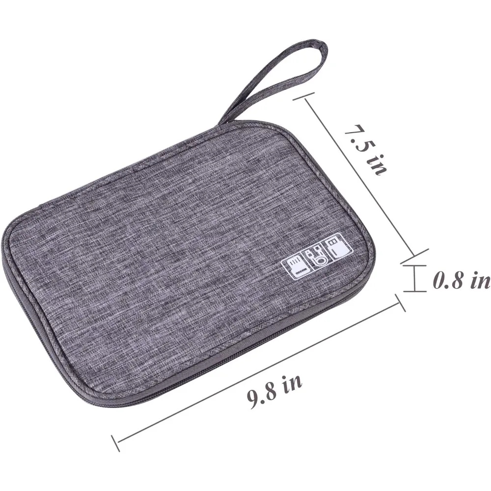 Impermeável Electronics Storage Bag, Bolsa de transporte, Travel Bag, Universal Cable Organizer, Acessórios eletrônicos