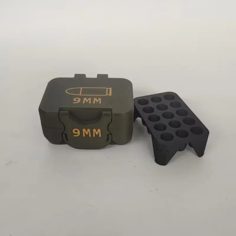 Leichtes taktisches Munitionsfach für 9-mm-Munition, 15-Runden-Tasche mit Druckknopfverschluss und herausnehmbarem Innenfutter. – Detail 5