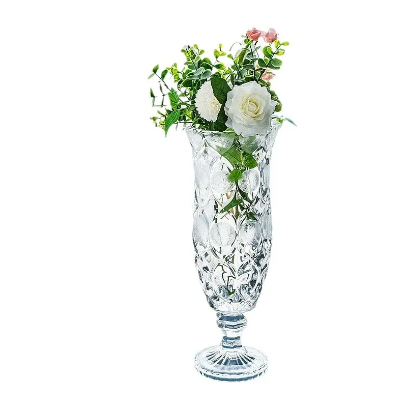 

Crystal glass fruit plate, living room household candy snack plate