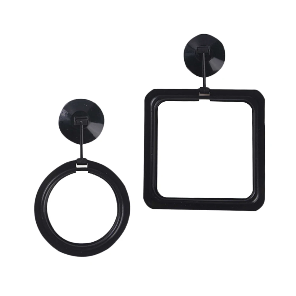 

2pcs Fish Feeding Ring Floating Food Circle Aquarium Tank Black Reduces Waste Prevents Pollution Fits All Feed Types Pet