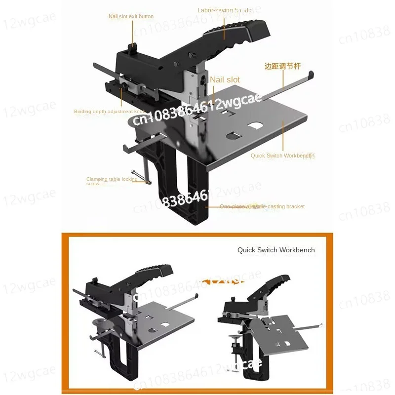 

2-in-1 Horse-riding Stapler SH-04 High-quality Manual Stapler Textbook Stapler Binding Thickness 60 Sheets