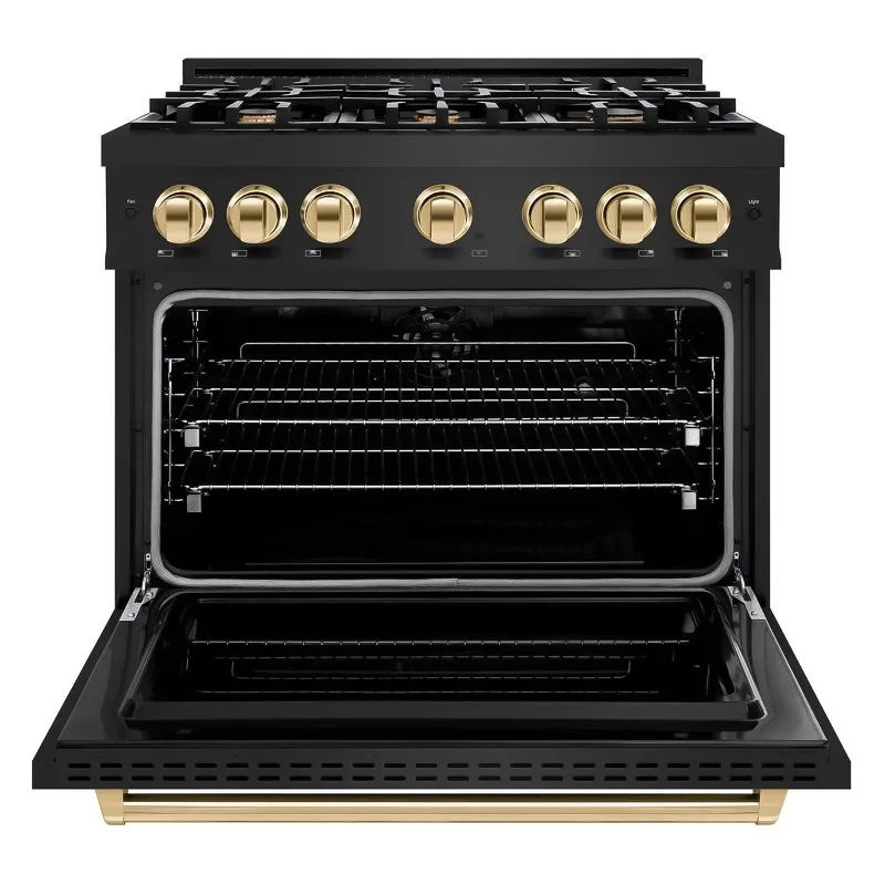 36 Inch Heavy Duty for Burner Gas/Electric Range Custom  Freestanding Cooker Oven Convection Stainless Steel