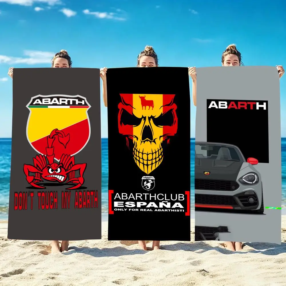 Brand Abarth Towel Microfiber beach towel, quick-dry, sand-free, ultra-fine fiber, super soft.
