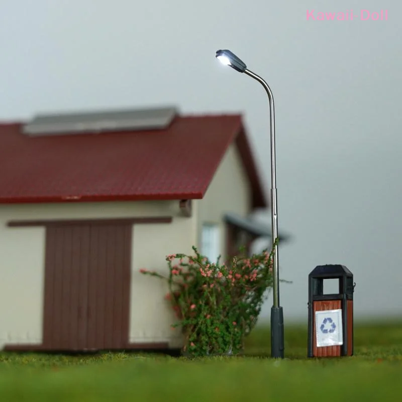 [DO]1 Pack Model Railway Single Head Street Light Warm White LEDs For 3V Supply For DIY Sand Table Diorama Road Scene Making[DO]