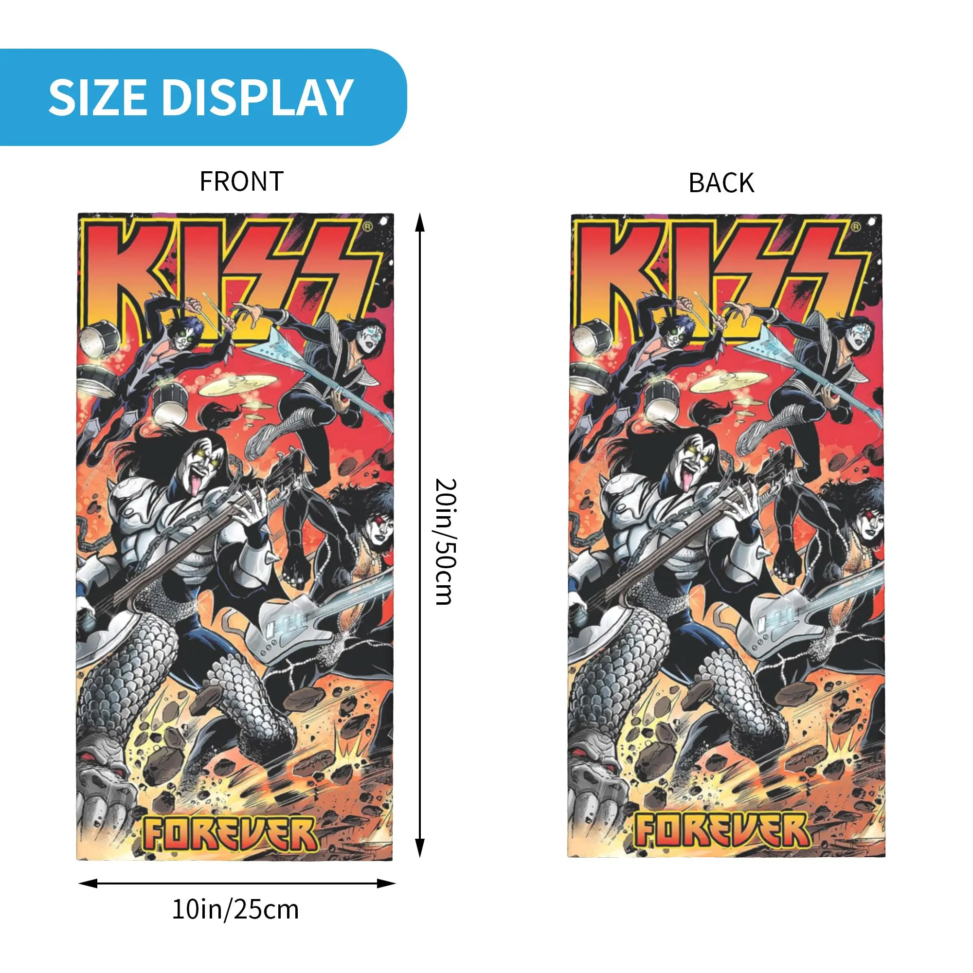 مخصص K-قبلات للأبد خاص باندانا الرقبة أدفأ الرجال النساء الشتاء المشي لمسافات طويلة التزلج وشاح الجراب واقي الوجه