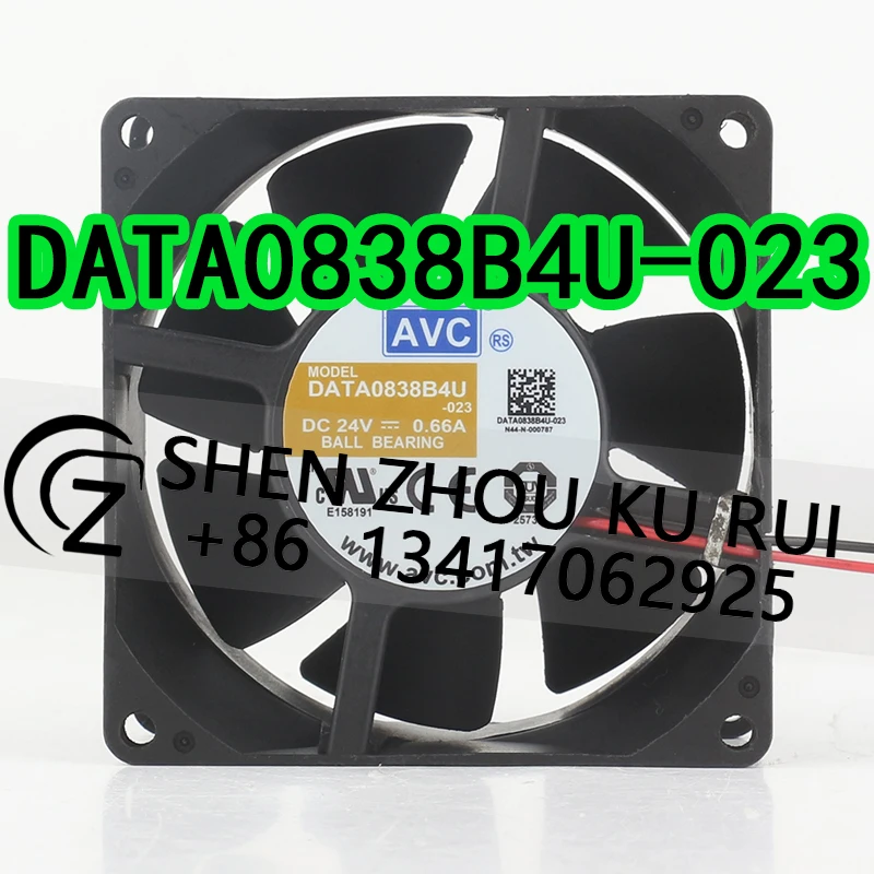 

Вентилятор охлаждения AVC 24V 0.66A AC EC 8CM 8038 с высоким объемом воздушного потока, 80X80X38MM, на двойных шарикоподшипниках, осевого типа, DATA0838B4U